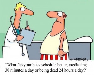 Stress reduction with meditation, meditation meme